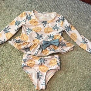 Tommy Bahama 2 Piece Pineapple Swimsuit 18 months